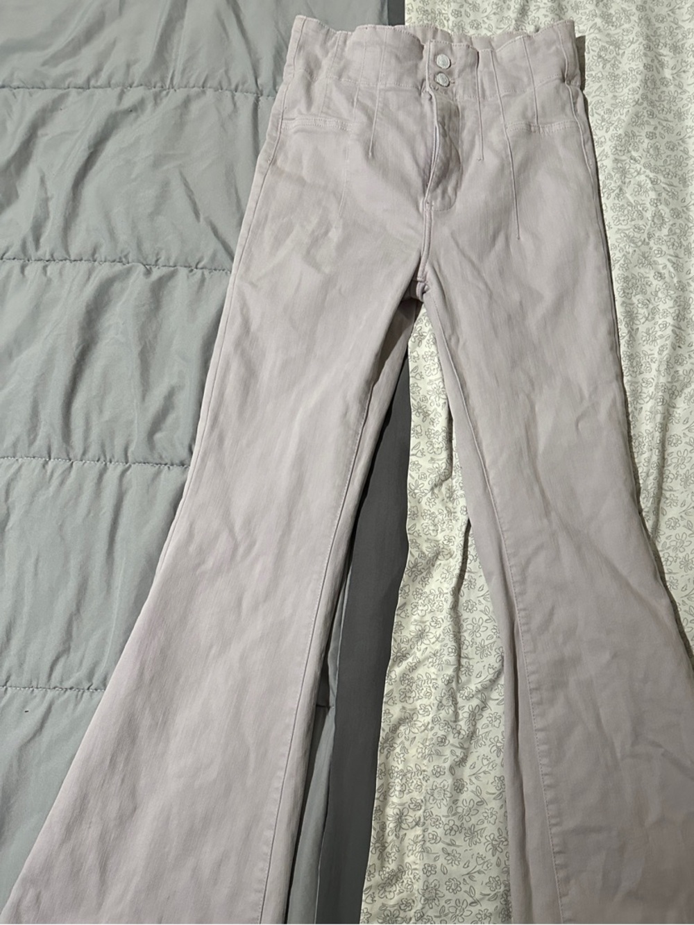 We The Free Pale Lavender Flare Pants